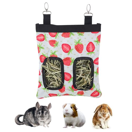 DZWLKJ Rabbit Hay Feeder, 600D Polyester, Hay Feede, Watermelon, Rabbit, Guinea Pig, Chinchilla, Hamsters, Small Pets, 1 Pack, Foldable, Lightweight - size: M -11"x 9"x 1"
