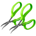 Garden Scissors, 2 PCS, Curved Blade, 6-in, Non-Stick Coated Steel, Sharp | Pruning Shear, Gardening Tools, Garden Snips for Plants, Herbs, Flowers in Grow Tent and Hydroponics, Easy to Clean - style: Curved Blade