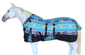 Challenger 1200D Turnout Waterproof Rain Horse Sheet Light Winter Blanket 378B - color: Turquoise Aztec, size: 74 inches