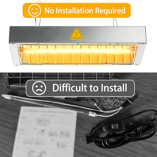 600W Heat Lamp for Chickens, Large Chicken Coop Heater, Adjustable Temp and Height, No Assembly Brooder Heater for Chicks Pets Livestock, 1 Pack - color: Heat lamp 600W - 1 Pack