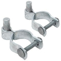 VIVIDA 2-3/8" Chain Link Fence Gate Hinge, Male Gate Post Hinge, 2 PCS | Chain Link Fence Hardware, Galvanized Steel, For 2-3/8" OD Post, Bolts & Nuts Included - size: 2-3/8" (2 PCS)