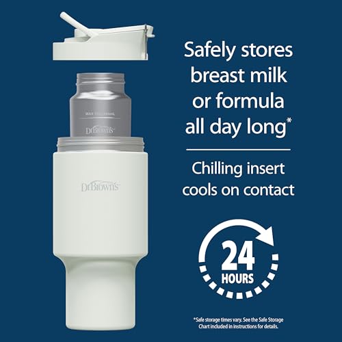 Dr. Brown's Breast Milk and Formula Chiller, Arctic White - color: Arctic White