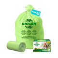 10-13 Gallon Compostable Trash Bags with Flat-Top 50 Bags Thick 0.87 Mil Leakproof Plant-based Tall Kitchen Wet Food Scrap Waste, ASTM D6400, US BPI and OK Compost Home Certified - color: 13 Gallon Flat Top, 50 Count