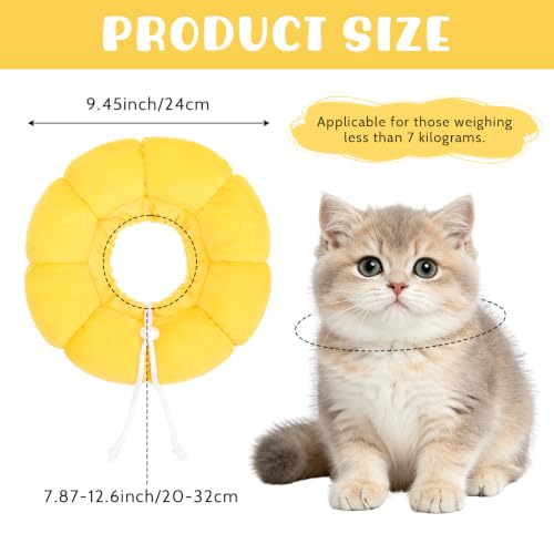 Soft Dog Cone Alternative Elizabethan Collar Anti-Bite Lick Cat Cone | Comfortable, Adjustable Size, Doesn't Obstruct View, Easy to Clean, for Dogs Cats Recovery