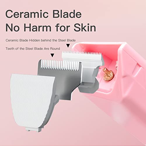 Replaceable Charging Cable & Standard Size Ceramic Blade Set | Pet Dog Hair Clipper Cat Trimmer Used Blade, Ceramic, Safe - color: Charger Cable+standard Blade