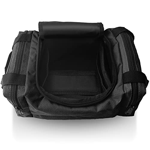 ASA TECHMED First Aid Responder EMS Emergency Medical Trauma Bag EMT, Fire Fighter, Police Officer, Paramedics, Nurse, Black - color: Black