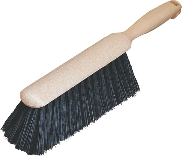 Sparta Counter and Bench Brush, Polypropylene Bristles, 8 Inch, Black | Flo-Pac, Polypropylene Block, Fine Dust and Sawdust, Smooth Surfaces, 13-Inch Overall Length, BPA Free