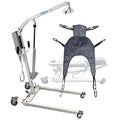 Electric Patient Lift - Rhino Lift with Manual Low Base - with Universal Divided Leg Sling with Headrest(Medium), 450 lb. Weight Capacity. - color: Lift+headrest U Sling, size: Medium