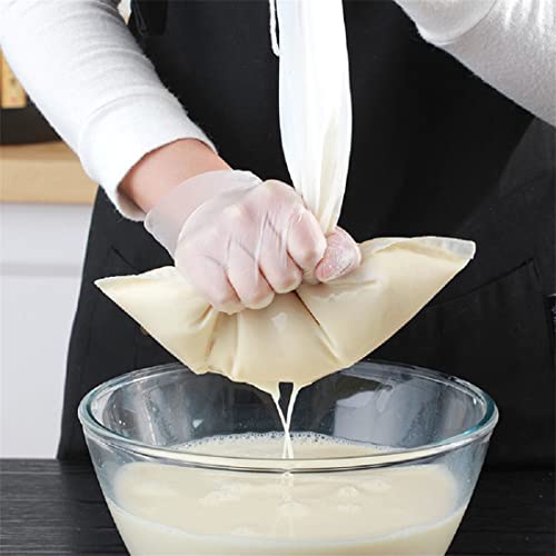 Food Grade Soy Milk Filter Bags, 200 Micron 20*30CM Fine Mesh Bag Milk Filter Bag All Purpose Food Strainer Nylon Cheesecloth