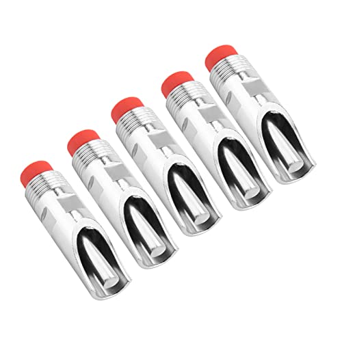 5Pcs Pig Water Nipple, Automatic Pig Nipple Drinker Feeder Stainless Steel Piglets Cattle Waterer Drinking Dispenser Feeding Watering Set Pig Home Farm Drinking Supplies