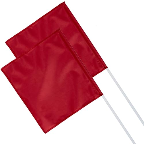 Premier 1 Livestock Sorting Flag – Cattle, Sheep & Goats, 2-Pack | High-visibility design. Durable flag with non-slip rubber grip. Extends reach for safe sorting. For cattle, sheep & goats.