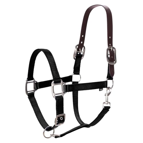 Equinavia Loki Adjustable Breakaway Horse Halter - Black - Cob - color: Black, size: Cob
