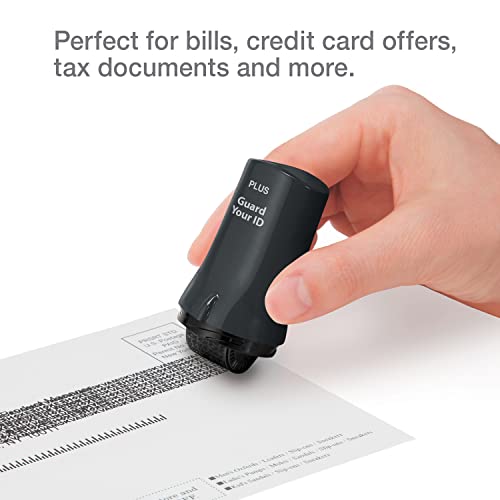 Guard Your ID Identity Theft Protection Roller Stamp, 3-Pack for Mail - color: Black, size: Standard 3-Pack