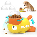Dog Interactive Treat Dispenser Toy Food Puzzle Slow Feeder Duck-Shaped Dog Puzzle Feeders for Small Medium Dogs Cats IQ Training Reduces Bloating for Healthy Eating (Yellow) - color: YELLOW