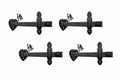 Black Heart Shaped Gate Latches Wrought Iron Set of 4 Renovators Supply - color: Black Heart, size: Pack of 4