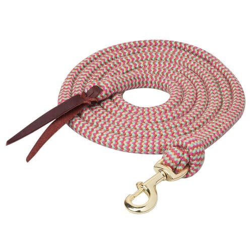 Weaver Equine EcoLuxe™ Bamboo Lead with Snap, 10-feet - color: Charcoal/Tan, size: 10 feet