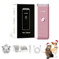 2-in-1 Professional Dog Grooming Kit - Low Noise, Waterproof, USB Rechargeable, and Safe Ceramic Blade - Gift for Dogs and Cats (Pink) - color: Map005-pink