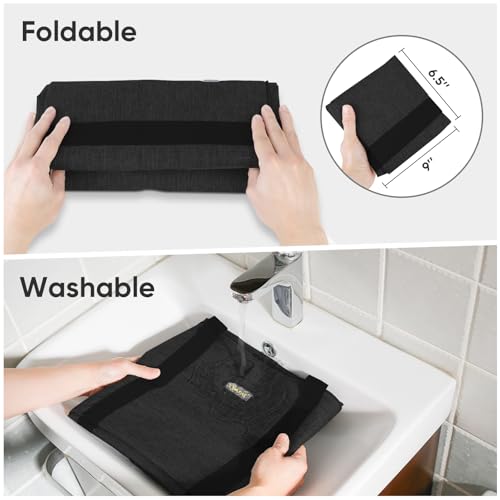 BALEINE Extra Large Storage Tote with Zippers & Carrying Handles, Heavy-Duty Oxford Fabric Moving Bags for Laundry, Space Saving, Storage, 2-Pack, Charcoal Black - color: Black, size: 2-Pack