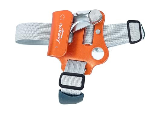Foot Ascender Riser - Rope Climbing Equipment for SRT Climbing & Tree Arborist Climbing Device - color: Left Foot Orange