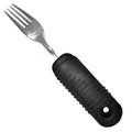 Rehabilitation Advantage Easy Grip Fork with Built-up Handle, Black