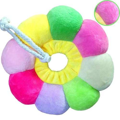 Rabbit Cat Cone Collar Soft,Adjustable Cat Recovery Wound Healing Accessory,Cats Cones to Stop Licking,for Chinchilla,Guinea Pigs,Bunny,Kitten Donuts Collar After Surgery(X-Small) - size: X-Small