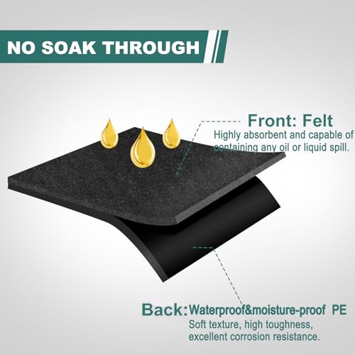 36" x 60" Oil Drip Mat for Garage Driveway, Reusable Floor Oil Spill Leak Absorbent Pads for Motorcycle Car Oil Leak Stain Resistant(1pcs) - size: 3' x 5' (Rectangular)