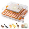 56 Egg Incubator with Automatic Egg Turning and Humidity Control, 360° Viewing, Chicken Incubator for Hatching Duck, Goose, Turkey, Quail, and Parrot Eggs, Egg Candler Ideal for Farm, Home