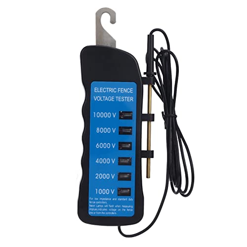 Electric Fence Tester, Electric Fence Fault Finder Voltage Tester Digital Electrical Finder Handheld Locator Checker Voltmeter Troubleshooter Indicator Lights Testing Livestock Equipment Waterproof | Digital Electrical Finder Handheld Locator Checker Volt