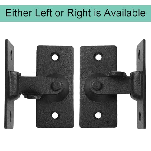 MINI Size 90 Degree Door Latch Sliding Screen Door Latch Barn Door Lock Hasp Latch Clasp Lock Pocket Door Locks and Latches Black Small* | Quick-Access Locking for Privacy in Bathroom, Toilet, RVs & Small Spaces, Left Or Right Application, 304# Stainless