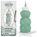 Legendairy Milk Honey Bear Silicone Straw Sippy Cup, Green, 8 oz, 4+ Months | Helps with bottle-to-cup transitions; liquid never touches plastic. BPA- and phthalate-free, dishwasher safe, brush included. - color: Seafoam Green V2
