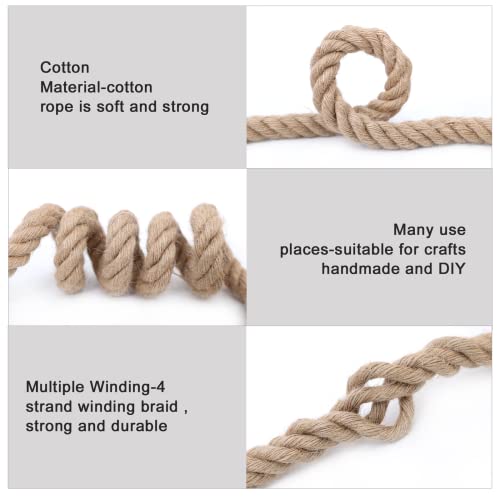 Jute Rope,1 1/4 inch x 50 F Natural Twisted Manila Heavy Duty Hemp Ropes for Crafts,Swing for Tree,Gardening, Bundling, Hammock, Nautical, Tug of War, Railings, Home Decorating - size: 1 1/4 inch x 50 FT