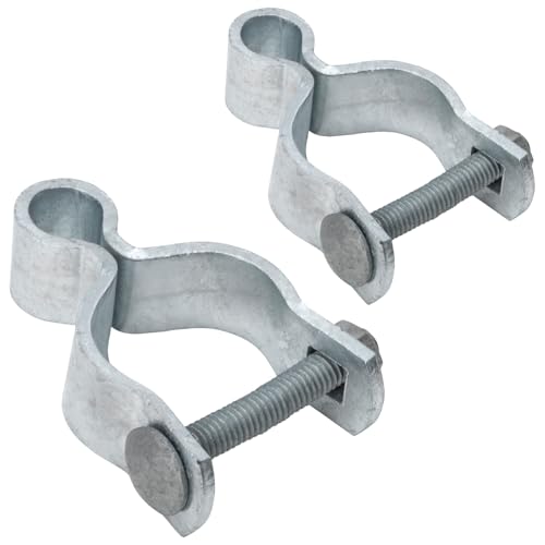 VIVIDA 1-7/8" Chain Link Fence Female Gate Hinge, Pipe Gate Hinge, 2 PCS | Galvanized Steel, For 1-7/8" OD Post, Chain Link Fence Hardware - size: 1-7/8" (2 PCS)