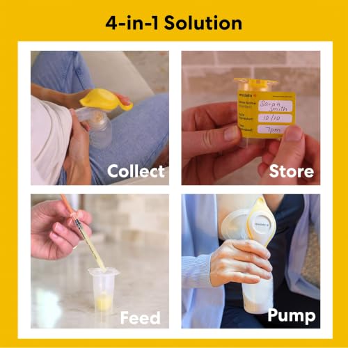 Medela Harmony Manual Breast Pump with Colostrum Collection and Feeding Kit, 4-in-1 Solution, Collect, Store, Feed, and Pump, Includes Colostrum Collectors and Feeding Syringes - style: Harmony Pump & Colostrum Collection Kit