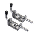 Spring Loaded Gate Latch Pin Barrel Bolt 5in Durable 304 Stainless Steel Heavy Duty - 2pcs - style: Stainless Steel 2pcs