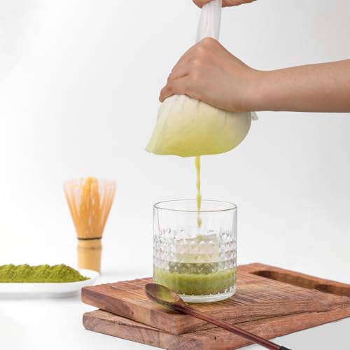 6Pack Nut Bag Strainer 14 x 10 Inch Cheesecloth Bags for Straining Nylon Cheese Cloth Bags Reusable Nut Milk Bag 200 Mesh Fine Mesh Bag for Straining Fruit Juice Cheese Coffee Tofu Yogurt Tea - size: 14 x 10Inch