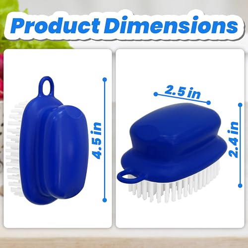 2-Pack Vegetable Brush | Non-Slip Grip Veggie Scrubber for Cleaning Food, Fruits, Potatoes