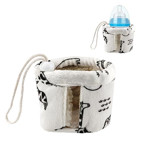 Baby Bottle Sleeve Infant Milk Bottle Pouch Thermal Cover Washable Anti Drop Baby Feeding Bottle Holder Glass Nursery Bottles Insulator Cover (Small,for 150ml bottles)