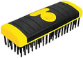 ALLWAY SB619 Carbon Steel Wire Scrub Brush Block | Soft-Grip, Threaded Pole Socket, Chemical and Solvent Resistant Bristles - style: Carbon Steel Wire Scrub Brush Block