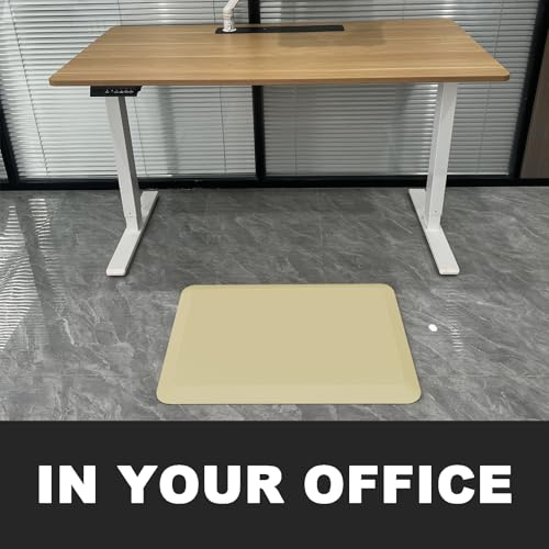 1" Extra Thick Anti Fatigue Floor Mat 30" L x 20" W,Kitchen Mat, Standing Desk Mat,140D Advanced PU Foam Ergonomic Comfort at Home, Office, Garage, Sink (Yellow) - color: Yellow, size: 30"L x 20"W x 1"Th