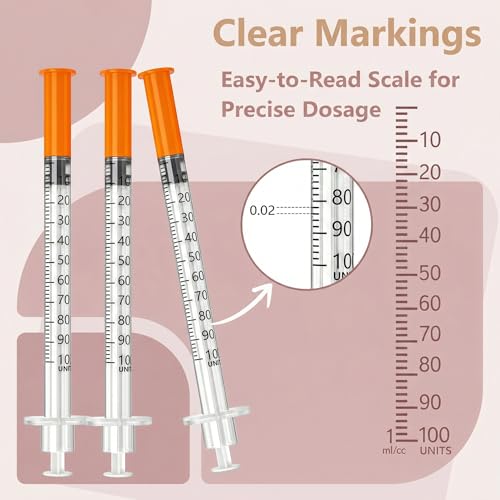 1ml 31G 5/16" (8mm), Individually Wrapped, Syrings Box of 100 - size: 1ml 31G 5/16 Inch