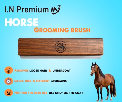 Original Deshedding Grooming Tools for Horse & large shedding Dogs Horse Deshedder Professional Pet Groomer Deshedding Dog Brush Remove undercoat 95 Percent of Lose Hair Fur&Dirt (8 inch) - size: 8 Inch