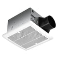 Tech Drive Bathroom Exhaust fan,110 CFM,1.5Sone,4-Inch Duct, | Very Quiet,No Attic access Needed Installation,HVI and Energy Star Certified,Easy to Install, White Grille - size: 110CFM 1.5Sone