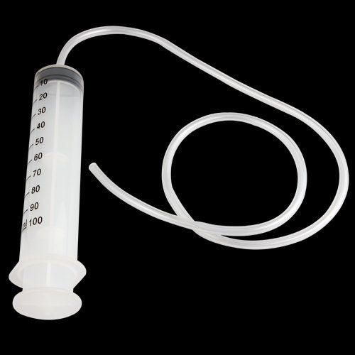 Karlling Large Syringe for Nutrient Measuring 80cm Handy Tube - style: 100MLB(1 Pack)