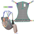 500lbs Mesh Full Body Sling for Lift - Patient Transfer Sling with Wide Pads for Elderly & Disabled,Compatible and Multi-Scene Transfer (Large) - size: Large