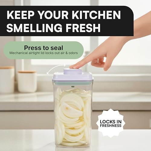 Bop Top Airtight Food Storage Containers | Pop-Top Lid | 8 Cups / 67 Oz | kitchen canister set, for flour, sugar, snacks, pasta, baking - color: Single: 67 oz