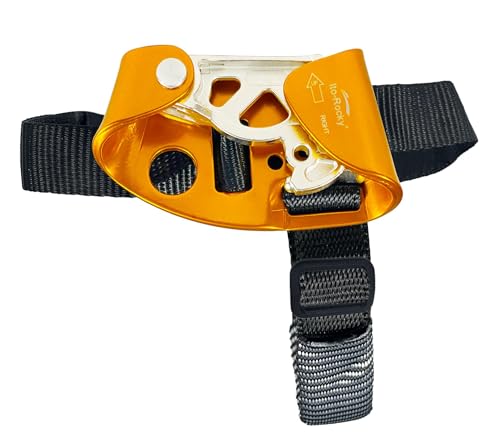 Foot Ascender Riser - Rope Climbing Equipment for SRT Climbing & Tree Arborist Climbing Device - color: Right Foot Gold