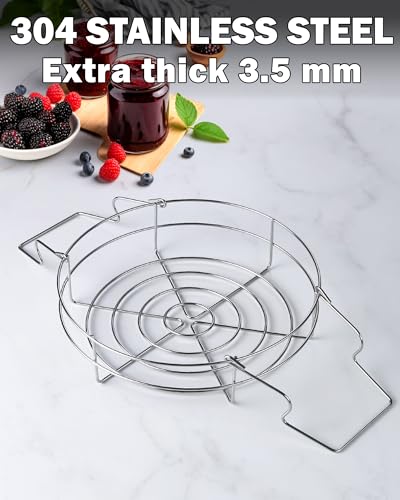 Cook N Home Stainless Steel Water Bath Canning Pot with rack and Lid, | 20 Quart Large Pots Steam Canner - Home Canning Pot for Preserving, Pickling & Jams, All Stovetops Compatible - size: 20 Quarts