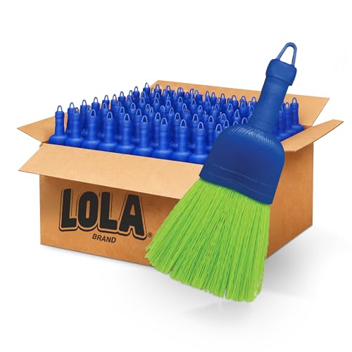LOLA Whisk Broom, Hand Brush, 72 Pack, Durable Bristles, Whisks Away Dirt & Debris, Compact, Hang Hole for Easy Storage, Indoor/Outdoor - size: 72 Pack, style: Classic