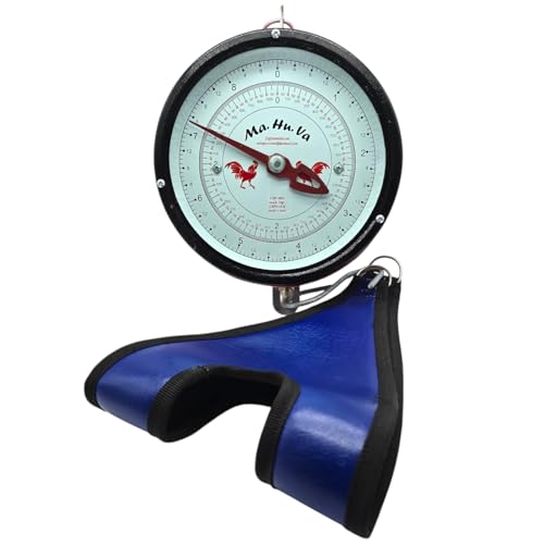 Hanging Scale with Support Bag for Weighing Roosters - Graduated Scale for Weighing Roosters Bascula Graduada para pesar Aves