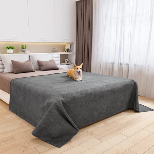 Dog Pee Pad Washable 82x120 Extra Large,Absorb Reusable Whelping Pads, Non-Slip Puppy Training Pads, Waterproof Floor Mat for Potty Training, Playpen,Incontinence,Housebreaking,Bed - size: 82"x120"-1PACK